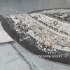 Турецкий Ковер Для гостиной New дизайн 371 Серый Круг