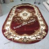 РОССИЙСКИЙ ЖАККАРДОВЫЙ КОВЕР МЕДАЛЬОН КРАСНЫЙ ОВАЛЬНЫЙ