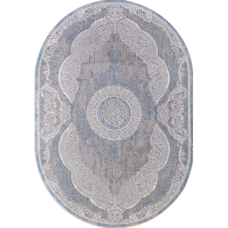 Ковер Armina 03880A BLUE / BLUE Овал